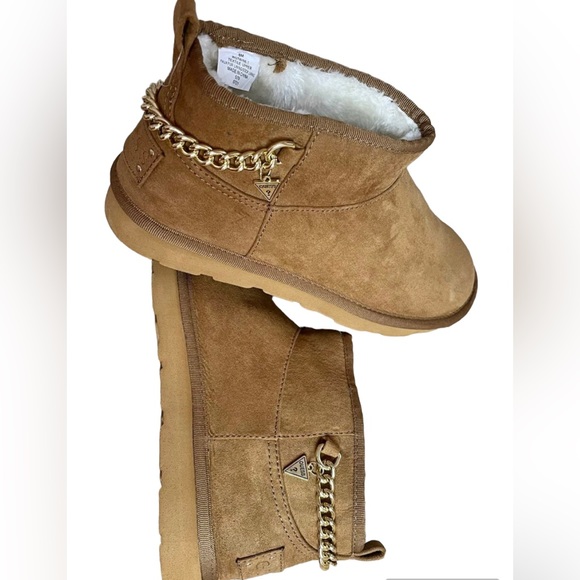 Guess Shoes Guess Womens Faux Fur Lining Bootie /Color: Brown/Tan Size: 8 NWOT - Picture 5 of 9